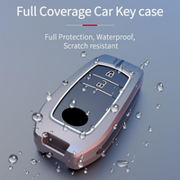 TOYOTA | ZINC ALLOY + SILICONE CAR KEY CASE | FOR 2 BUTTON KEY