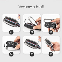 HONDA | ZINC ALLOY + SILICONE CAR KEY CASE | FOR 2 BUTTON KEY