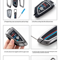KIA | ZINC ALLOY + SILICONE CAR KEY CASE | FOR 3 BUTTON KEY