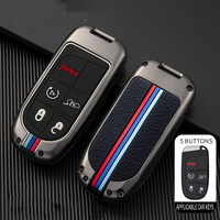 JEEP | ZINC ALLOY + SILICONE CAR KEY CASE | FOR 5 BUTTON KEY