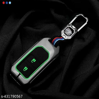 HONDA | ZINC ALLOY + SILICONE CAR KEY CASE | FOR 2 BUTTON KEY