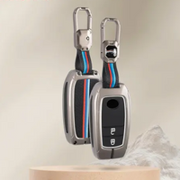 TOYOTA | ZINC ALLOY + SILICONE CAR KEY CASE | FOR 2 BUTTON KEY