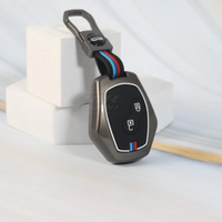 RENAULT | ZINC ALLOY + SILICONE CAR KEY CASE | FOR 2 BUTTON KEY