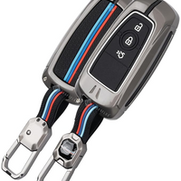 FORD | ZINC ALLOY + SILICONE CAR KEY CASE | FOR 3 BUTTON KEY