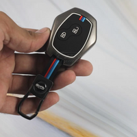 HONDA | ZINC ALLOY + SILICONE CAR KEY CASE | FOR 2 BUTTON KEY