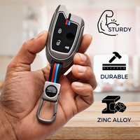 ZINC ALLOY + SILICONE CAR KEY CASE | MARUTI SUZUKI | FOR 3 BUTTON KEY