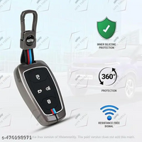 ZINC ALLOY + SILICONE CAR KEY CASE | TATA | FOR 4 BUTTON KEY