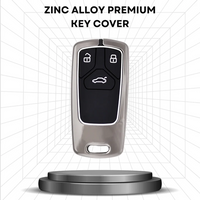 AUDI | ZINC ALLOY + SILICONE CAR KEY CASE |  FOR 3 BUTTON KEY