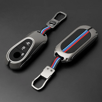MERCEDES BENZ | ZINC ALLOY + SILICONE CAR KEY CASE | FOR 3 BUTTON KEY