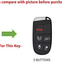JEEP | ZINC ALLOY + SILICONE CAR KEY CASE | FOR 5 BUTTON KEY